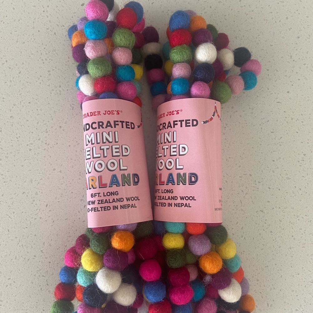 11> Multiple Items. Trader Joe’s felt Garland. Price listed for is for 1 item.